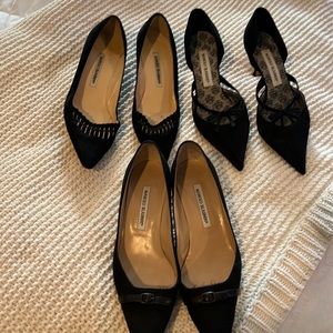 Manolo blink black shoes